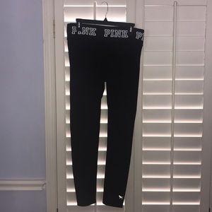 REVERSIBLE GREY AND BLACK PINK LEGGINGS